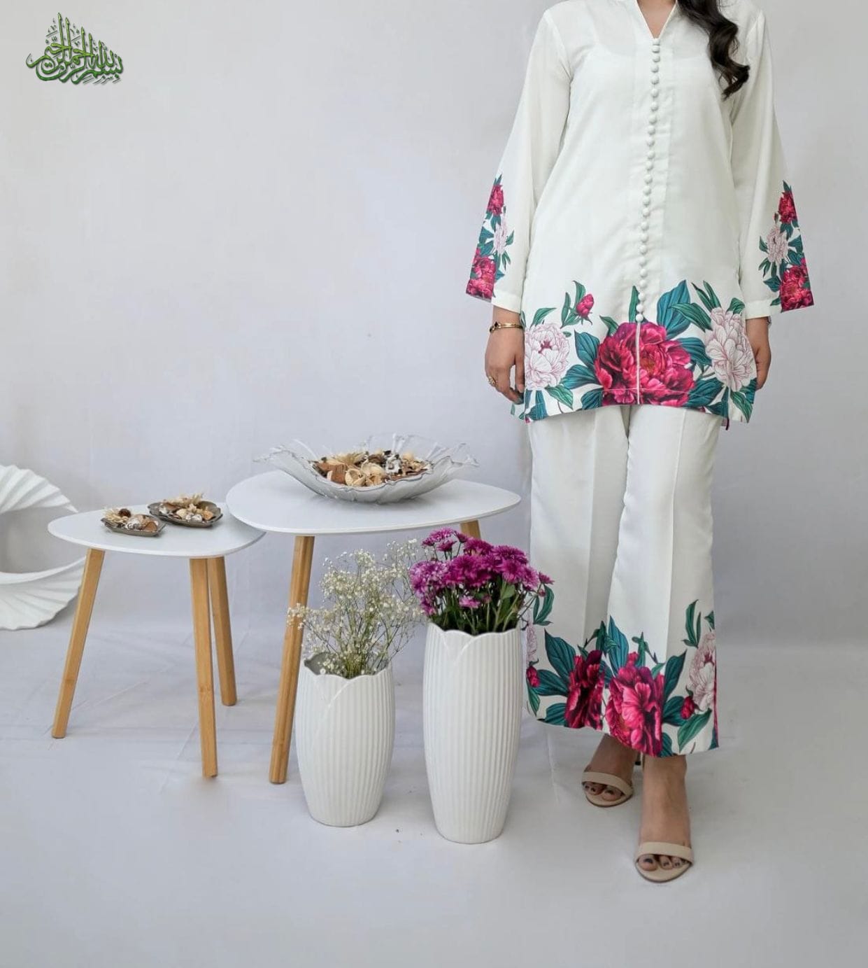  ALHAMDULILLAH MAXYSHINE Presents  Tie & Dye Digital Printed – 3-Piece Shamooz Silk Collection